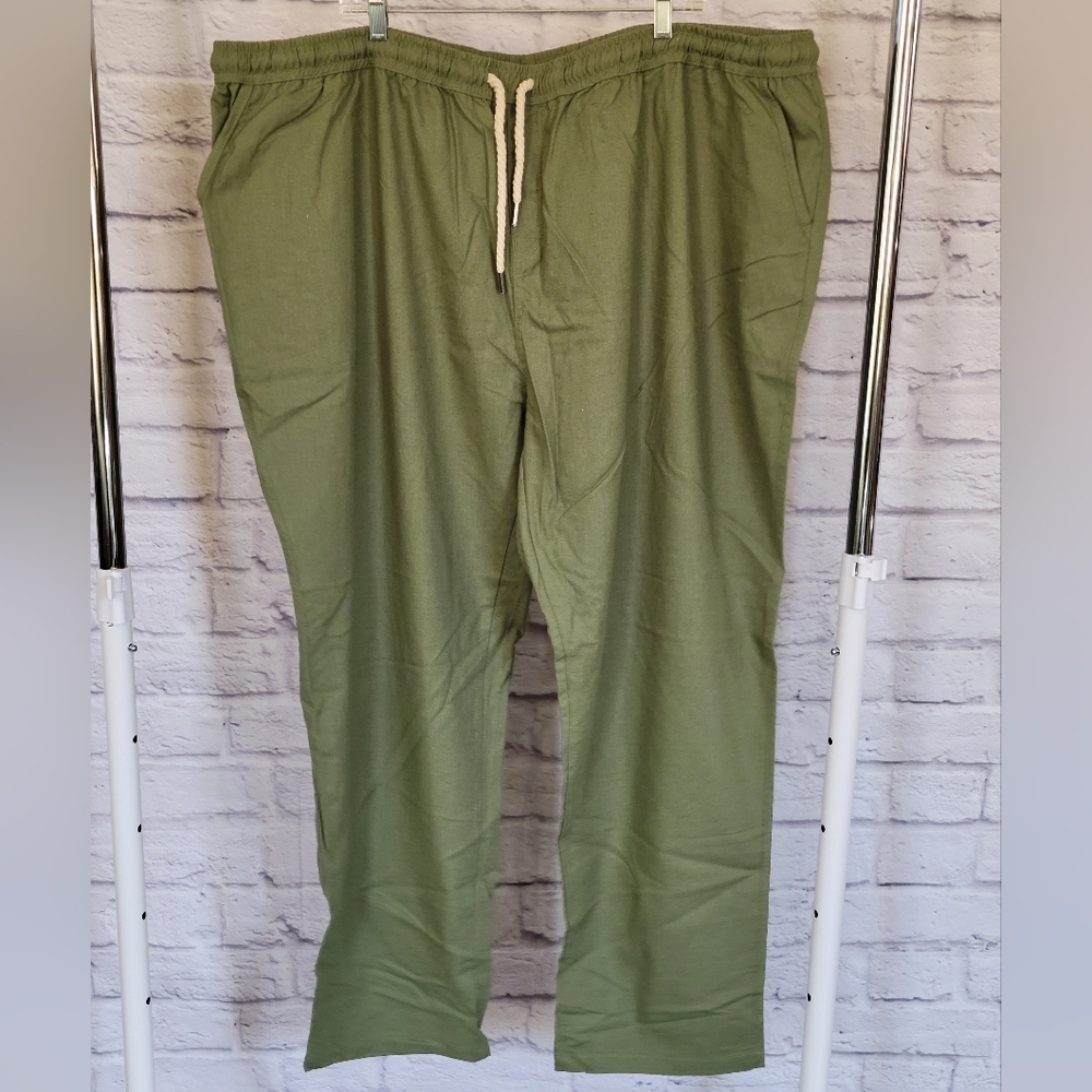 Men's Green Drawstring Pants